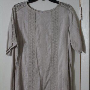 Lace Striped Blouse